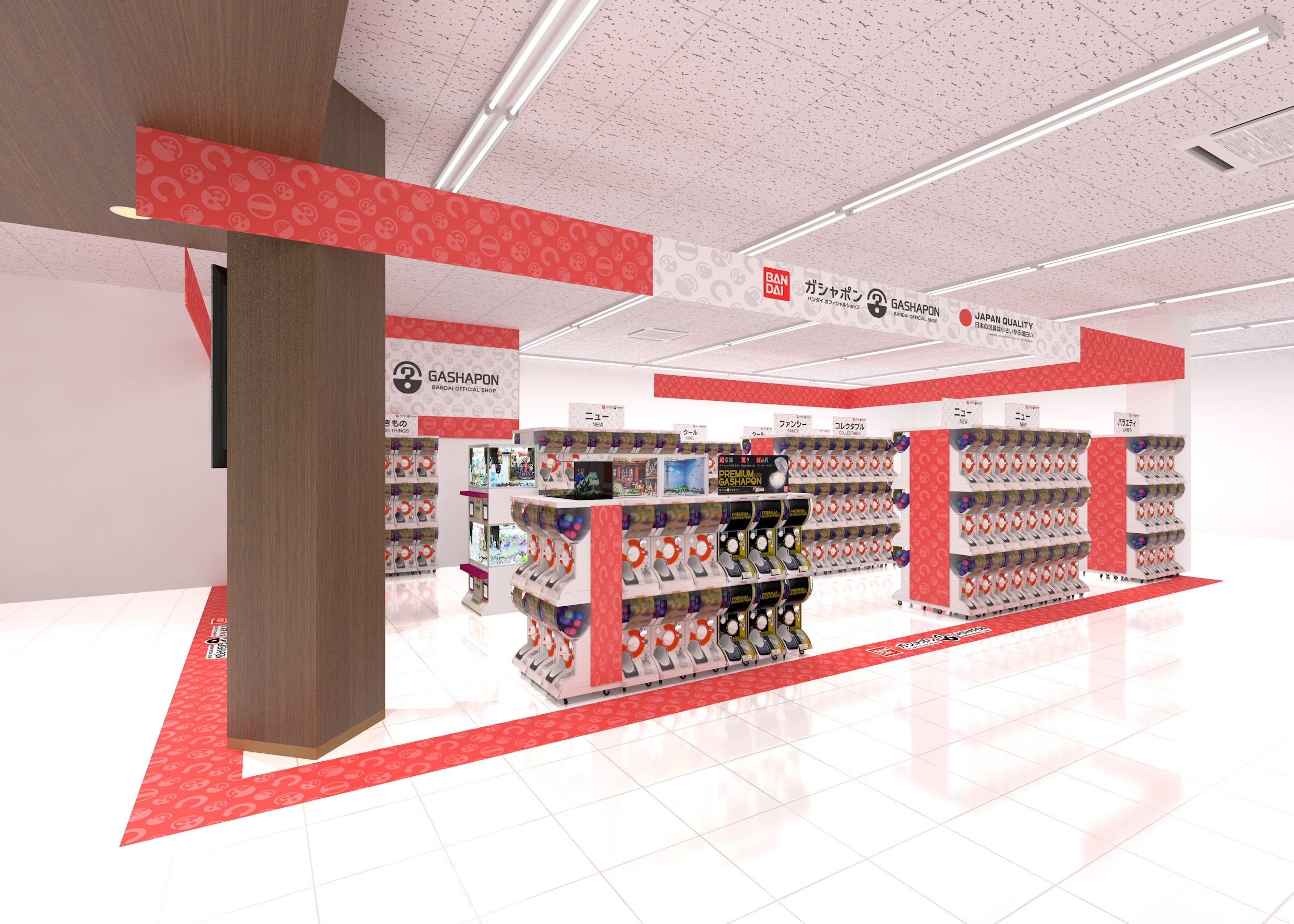 ▲『ガシャポンバンダイオフィシャルショップ』TSUTAYA上小田井店