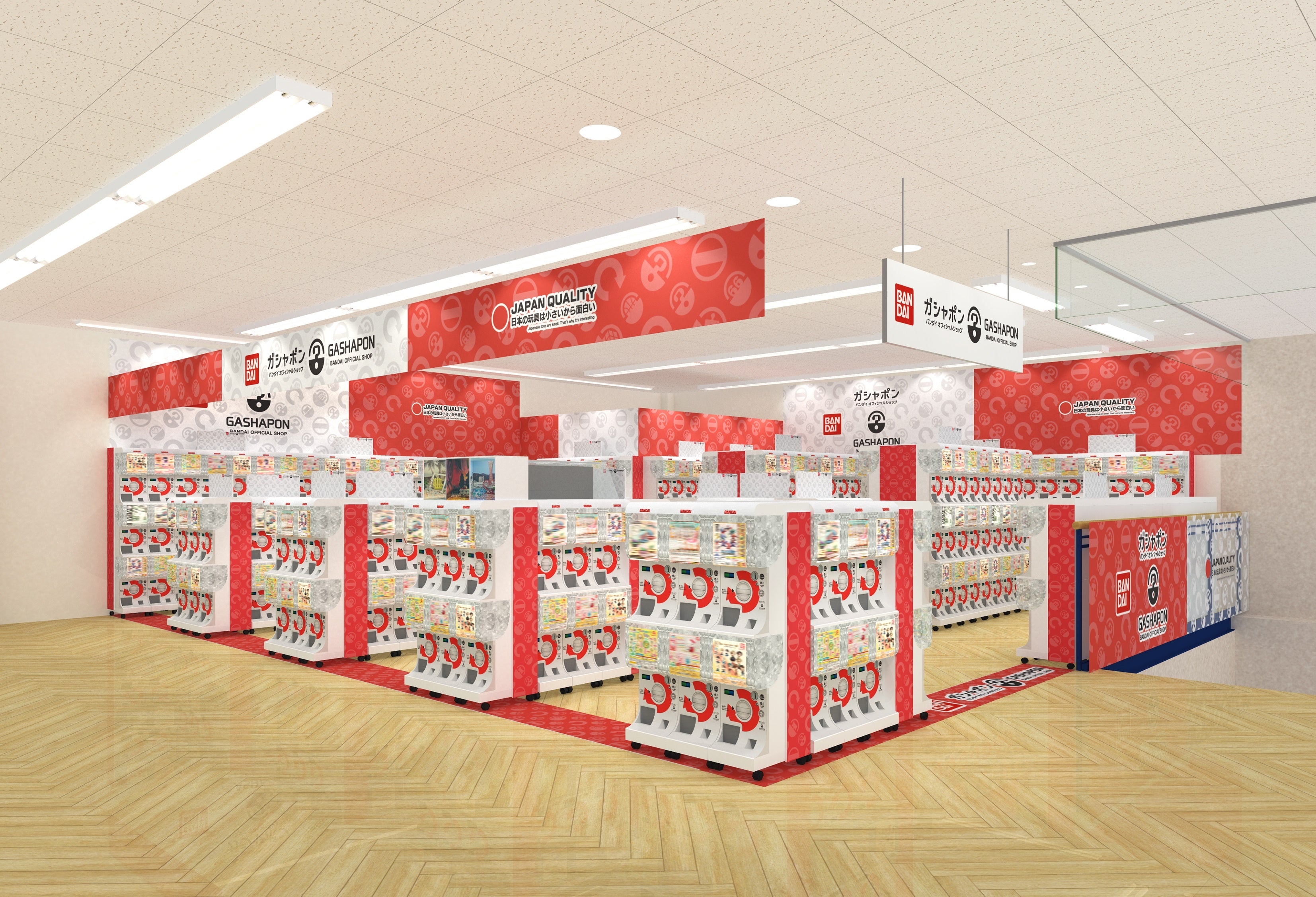 バンダイ公式の「ガシャポン®」大型専門店が、三重県桑名市に初登場