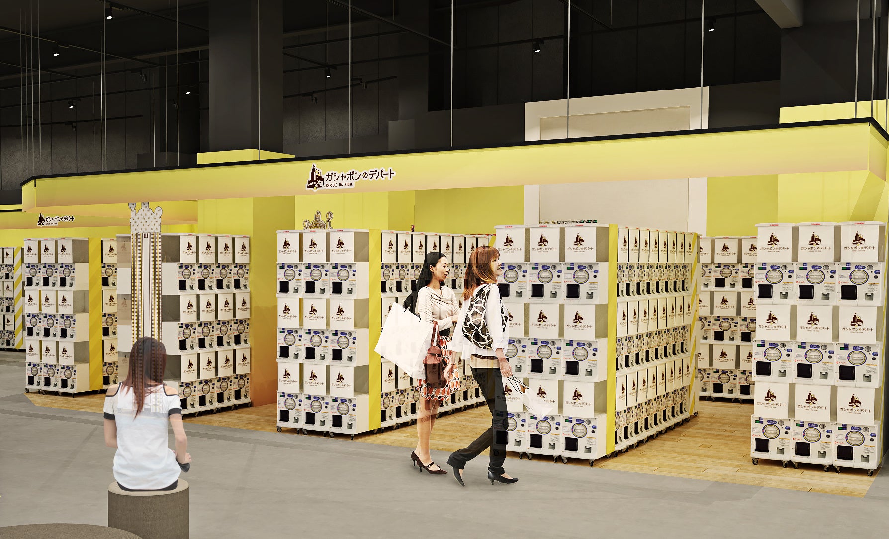 ▲『ガシャポンのデパート』HEP FIVE店