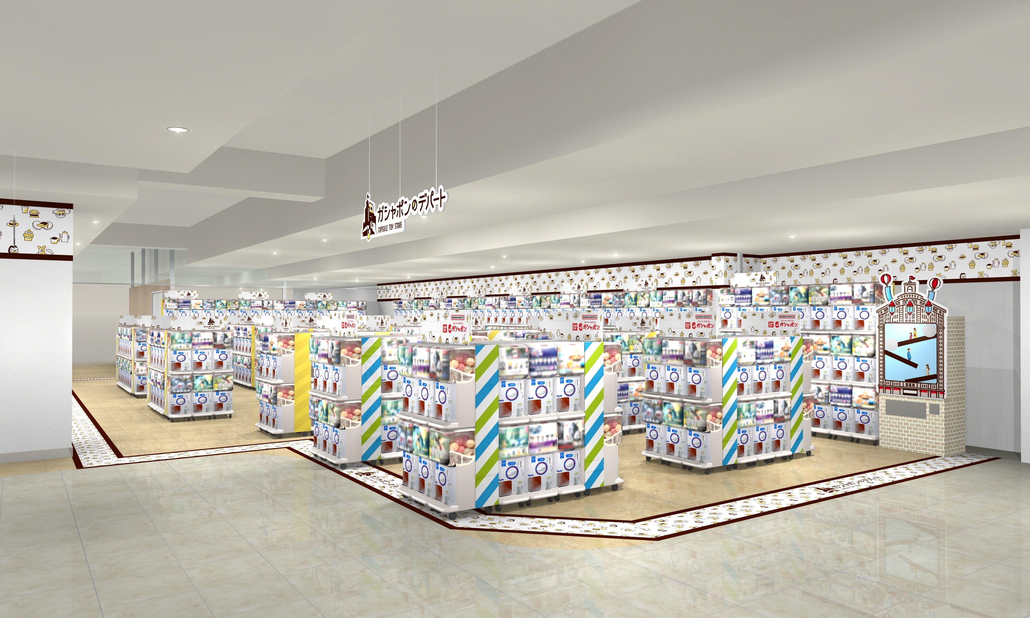 ▲『ガシャポンのデパート』秋田OPA店