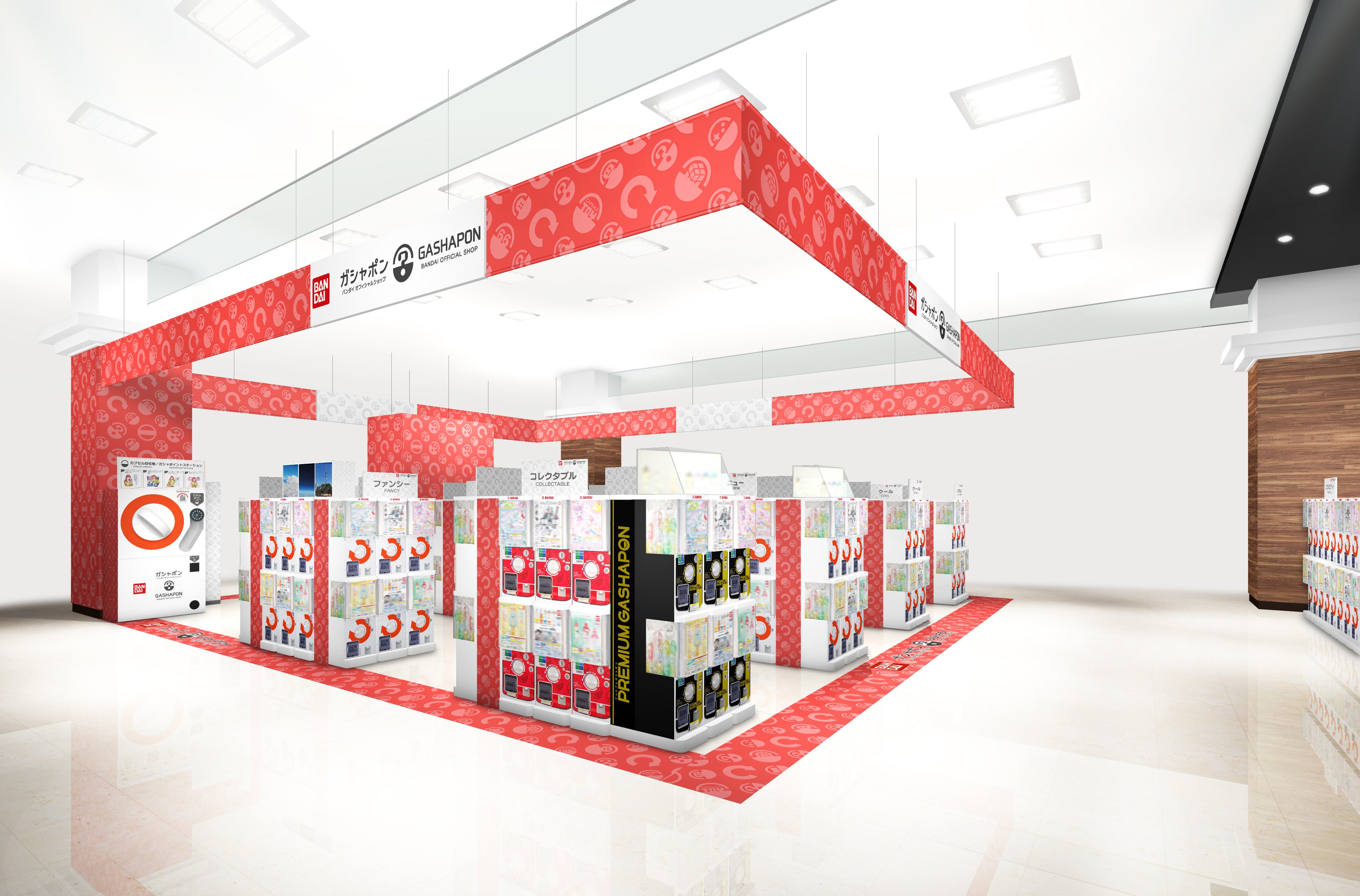 ▲『ガシャポンバンダイオフィシャルショップ』蔦屋書店　港北ミナモ店