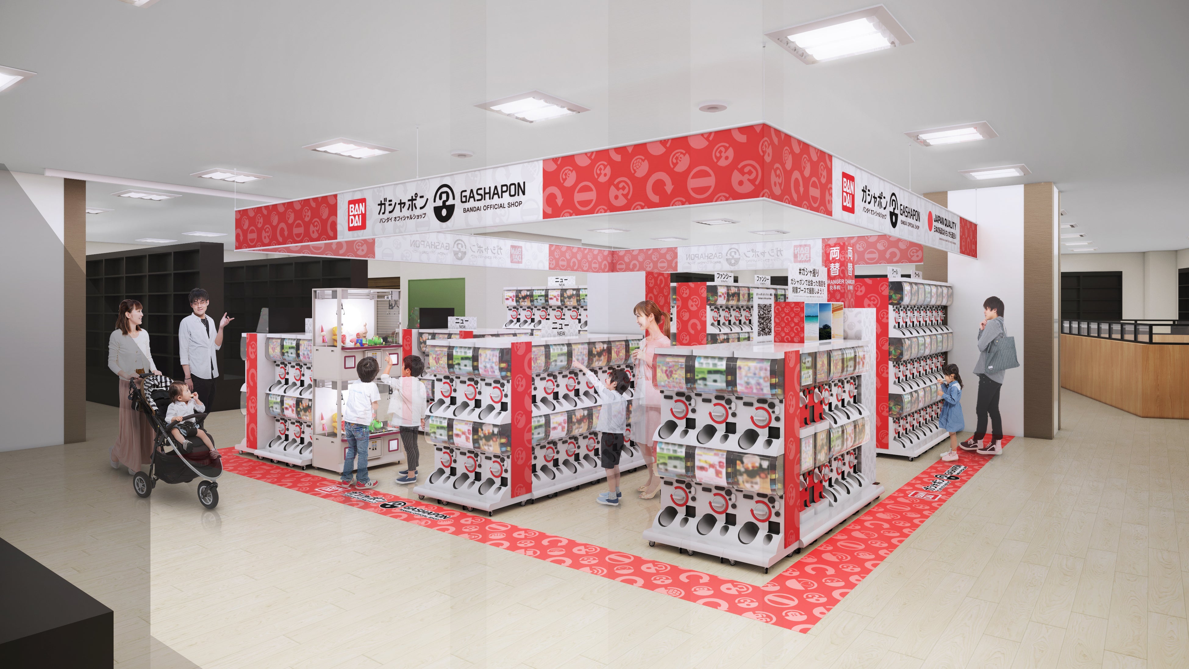 ▲『ガシャポンバンダイオフィシャルショップ』TSUTAYA阪急伊丹駅前店