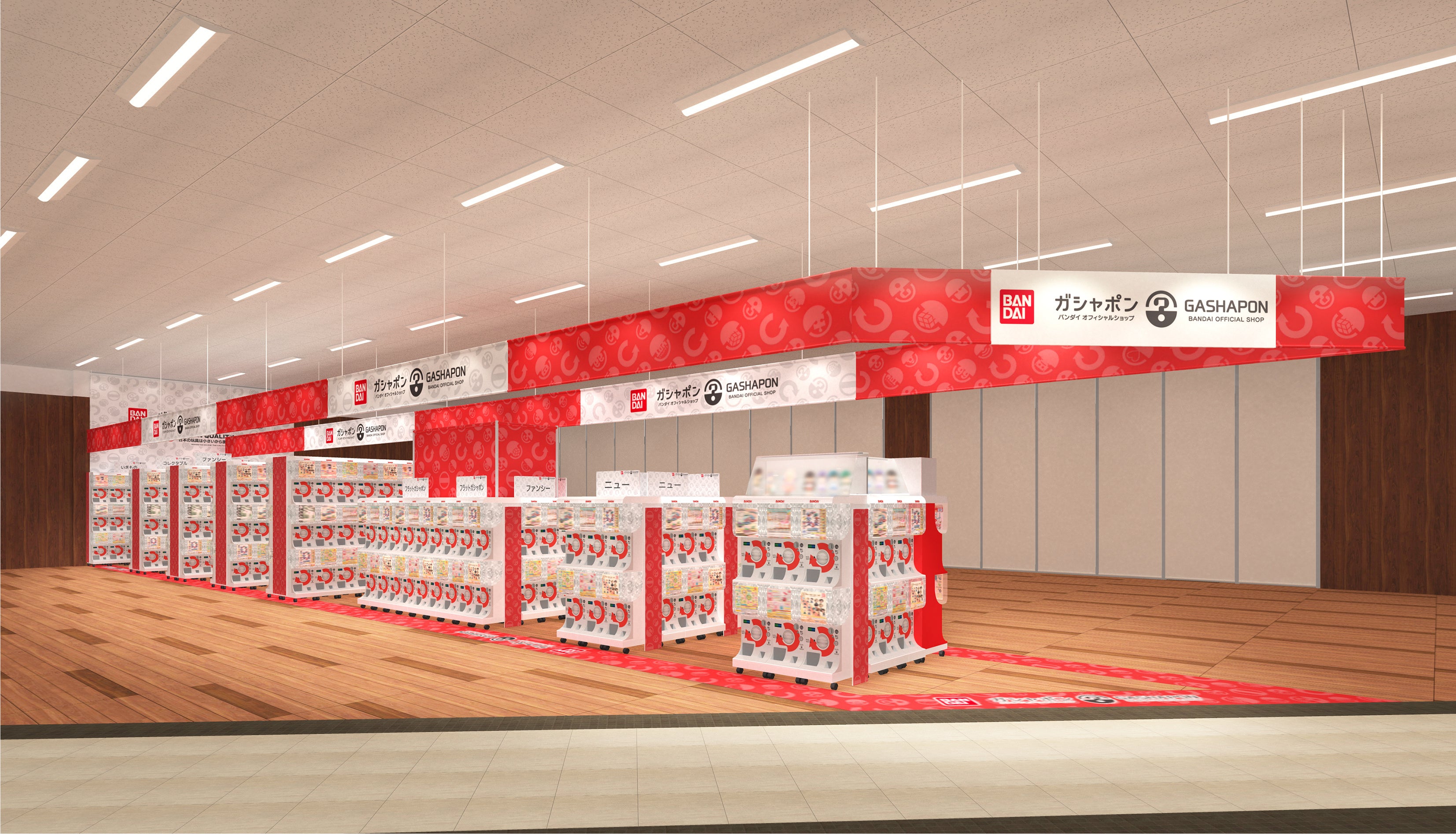 ▲『ガシャポンバンダイオフィシャルショップ』蔦屋書店　前橋みなみモール店