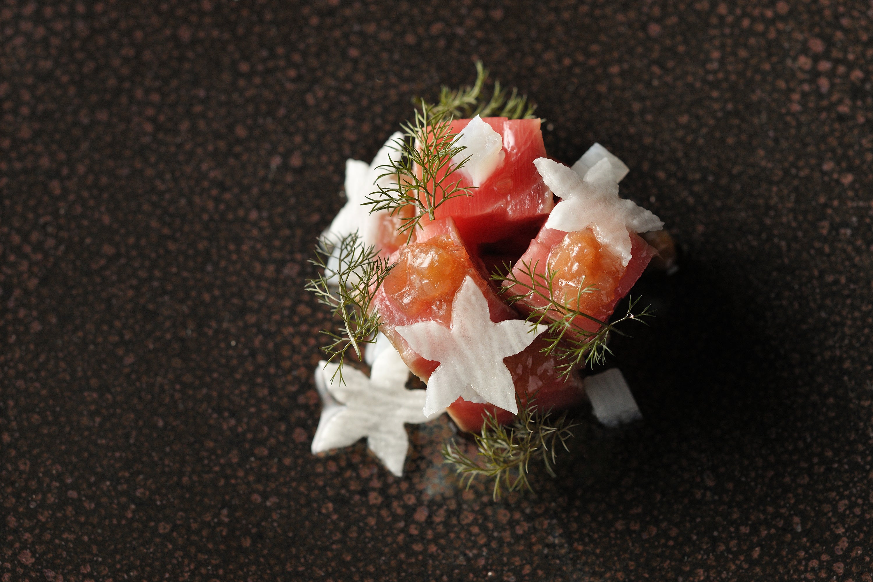 冷前菜「鮪　長芋」