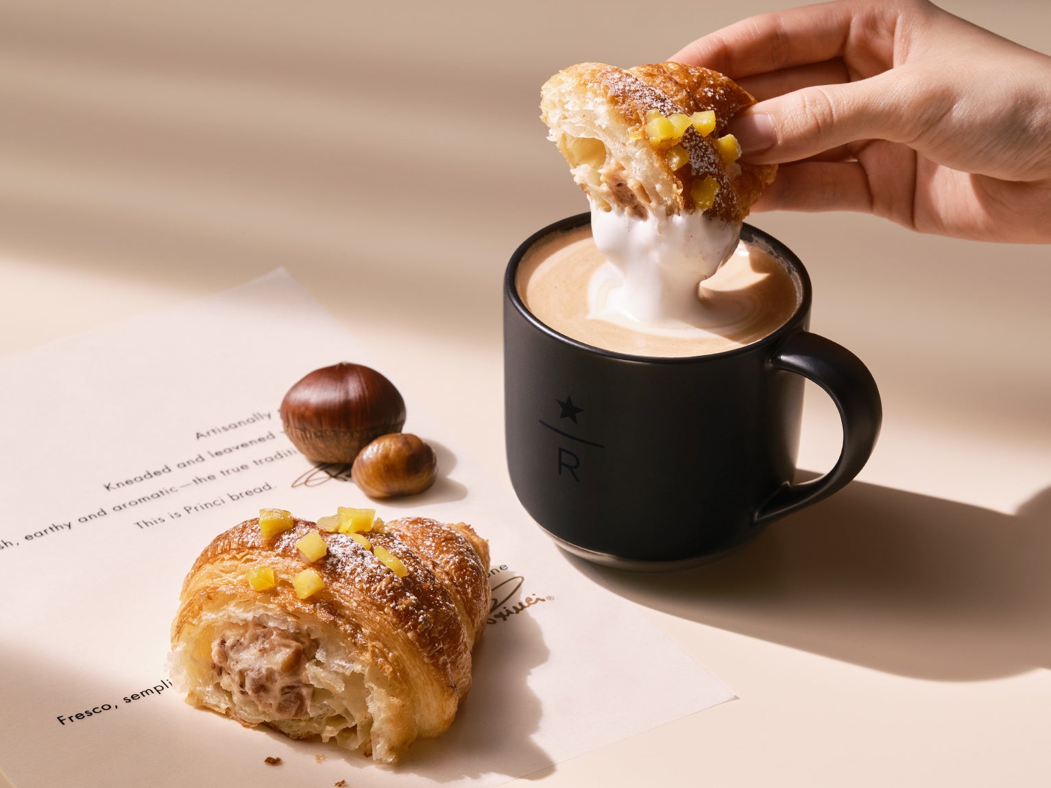 スタバの新業態カフェベーカリーに栗フレーバー、秋限定パン投入で客単価アップ狙う