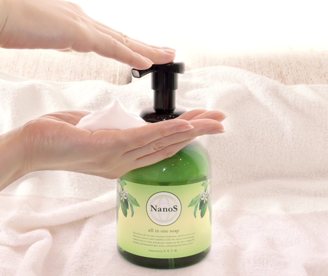 日本初のナノバブル美容洗浄ソープ「NanoS（ナノス）」が誕生