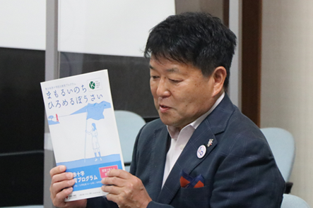 JRC指導者　松本光司先生 （福島県青少年赤十字賛助奉仕団）