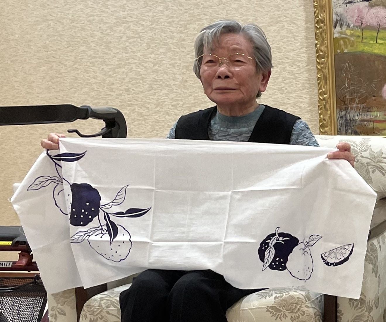 「いただけたことが嬉しく、励みになります」 （中西住子さん 100歳）