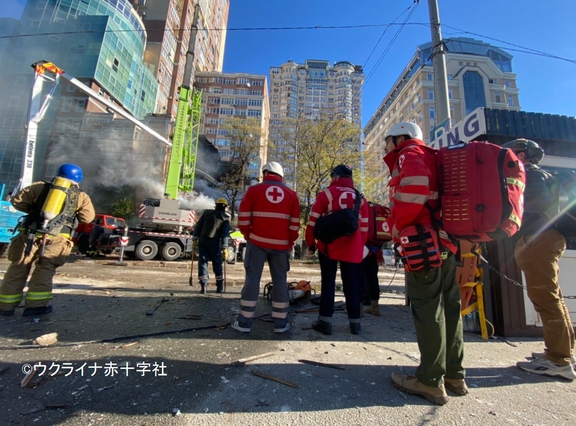 24時間体制で備えるウクライナ赤十字社の緊急対応チーム（ウクライナ・キーウ）
