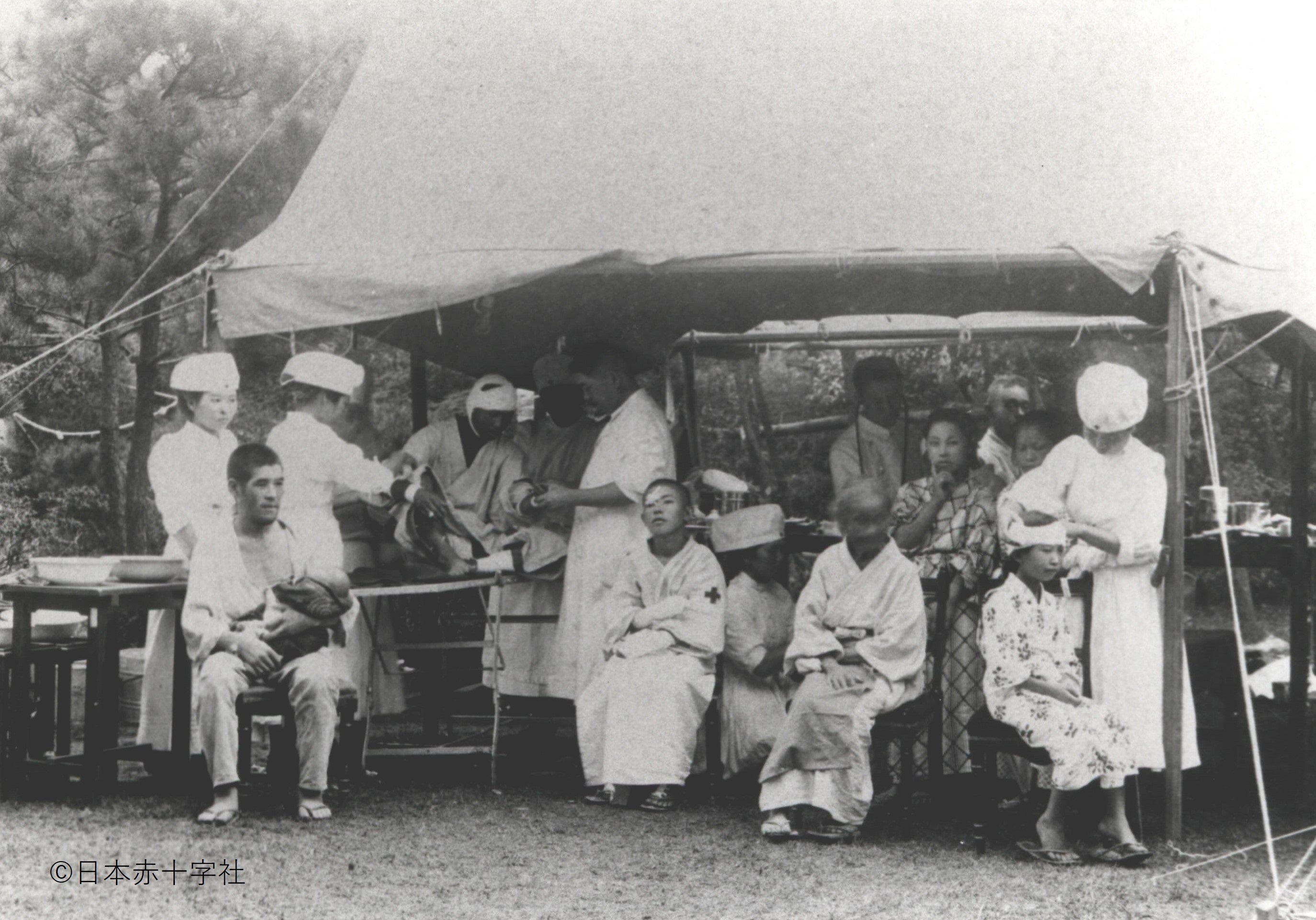 日赤千葉県支部で東京からの被災者を受け入れている様子