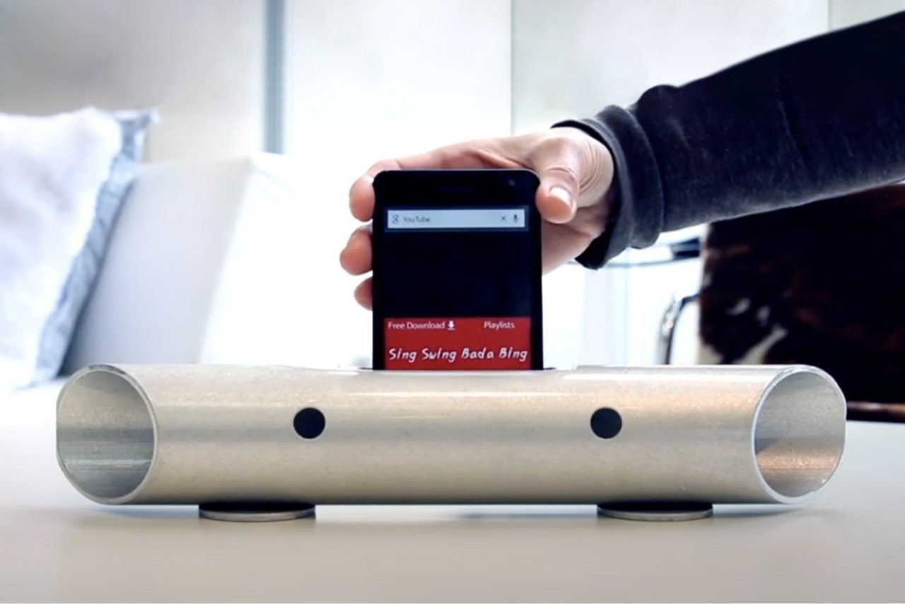 マクルウ（静岡県富士宮市）　マグネシウム製無電源スピーカー「バイオン-Mg60」