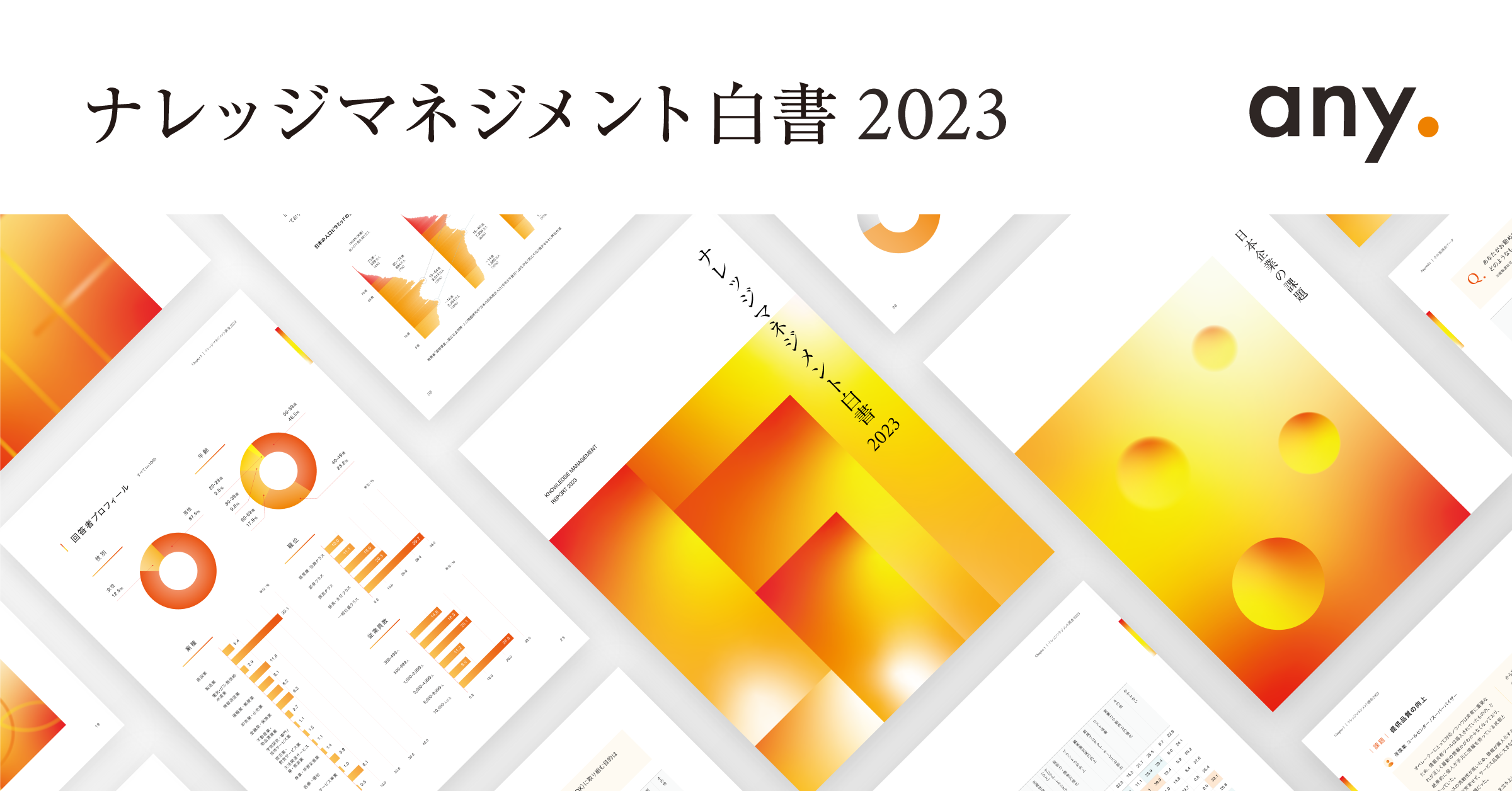 「ナレッジマネジメント白書 2023」をany株式会社が公開。8割が効果を実感し、現代の経営課題解決のカギに。