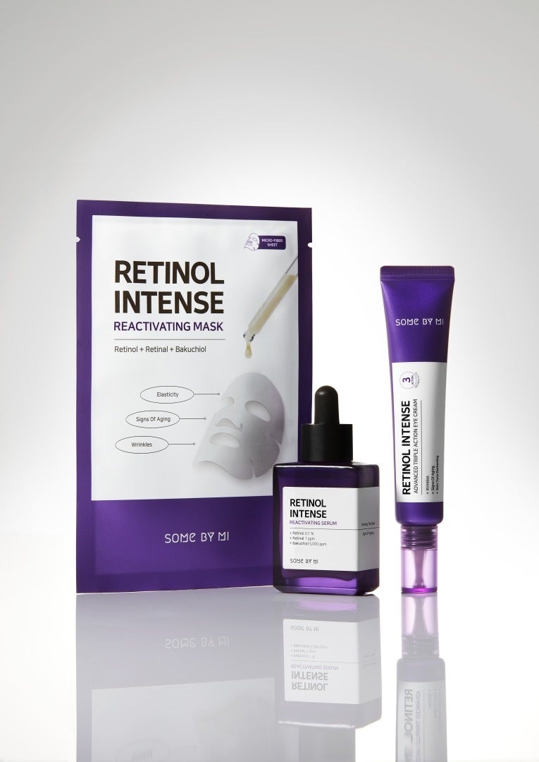 左からRETINOL INTENSE REACTIVATING MASK/330円、同SERUM/2,850円、同EYE CREAM/2,151円 すべて税込