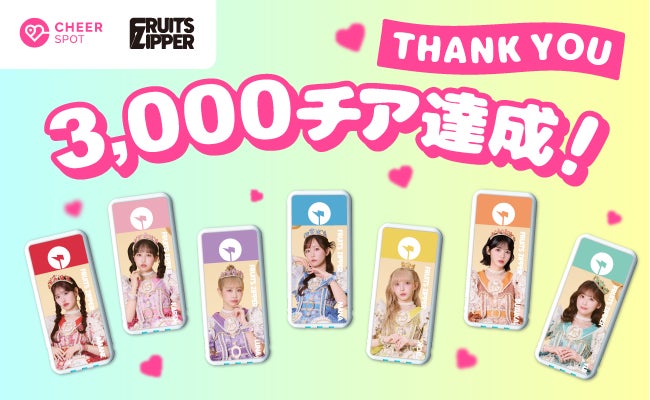 FRUITS ZIPPERの限定コラボバッテリーが「CHARGESPOT」で展開スタート FRUITS ZIPPERの限定コラボバッテリーが「CHARGESPOT」で展開スタート