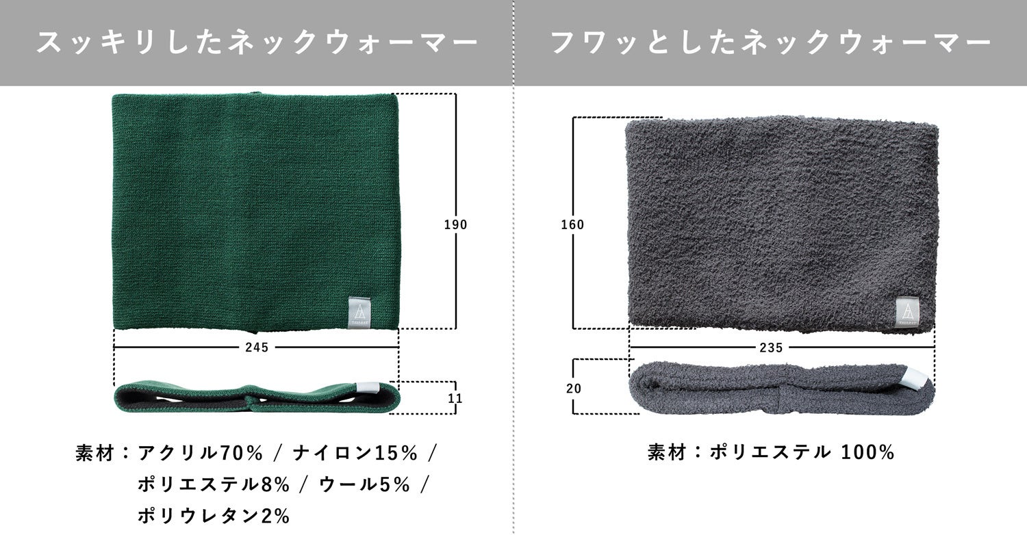 【世界にひとつ】STOF×tsutae 2019秋冬 バグネックウォーマー 首元はスッキリシンプル派？それともフワッとぬくぬく派？2種類