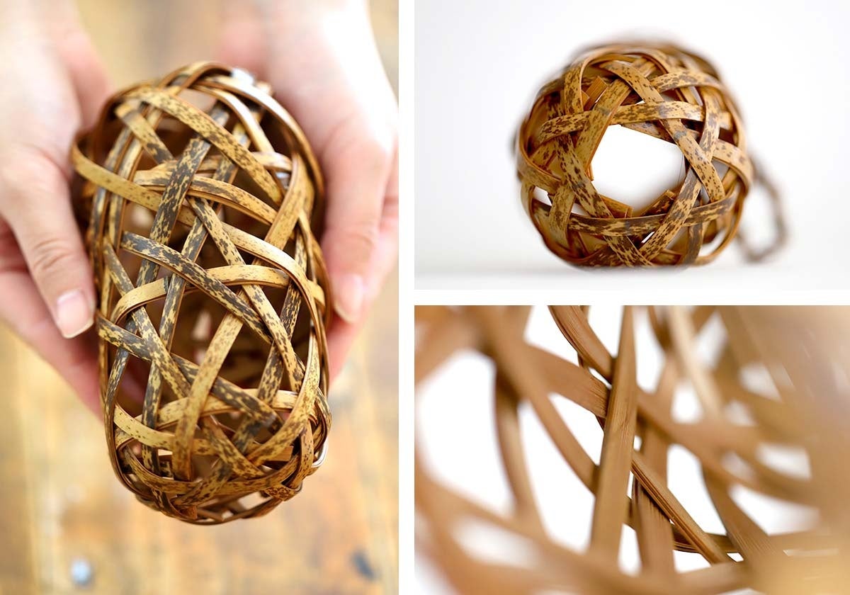 新登場】暮らしを彩る「虎竹柱掛花籠 繭」 | 株式会社山岸竹材店の