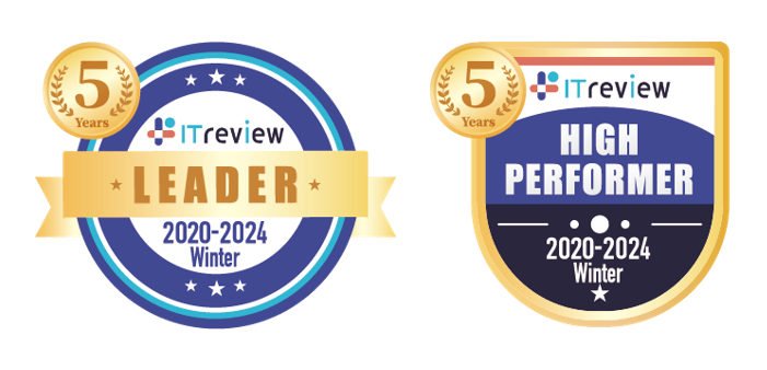 （左）5年連続Leader　 （右）5年連続High Performerの例