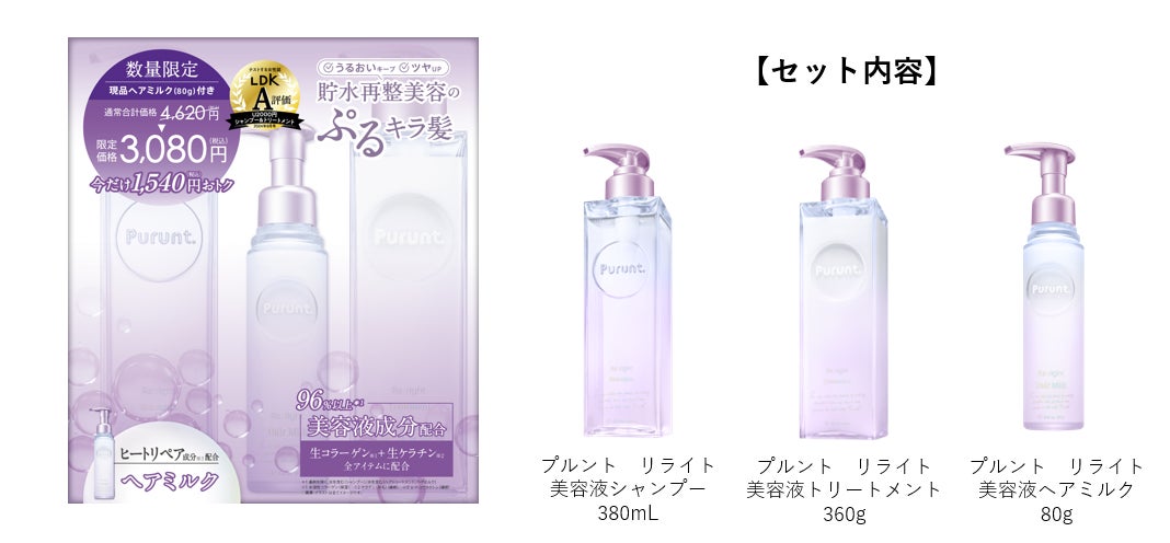 Purunt. Re:right(プルント リライト)」シリーズより、現品 Purunt. Re:right(プルント リライト)」シリーズより、現品