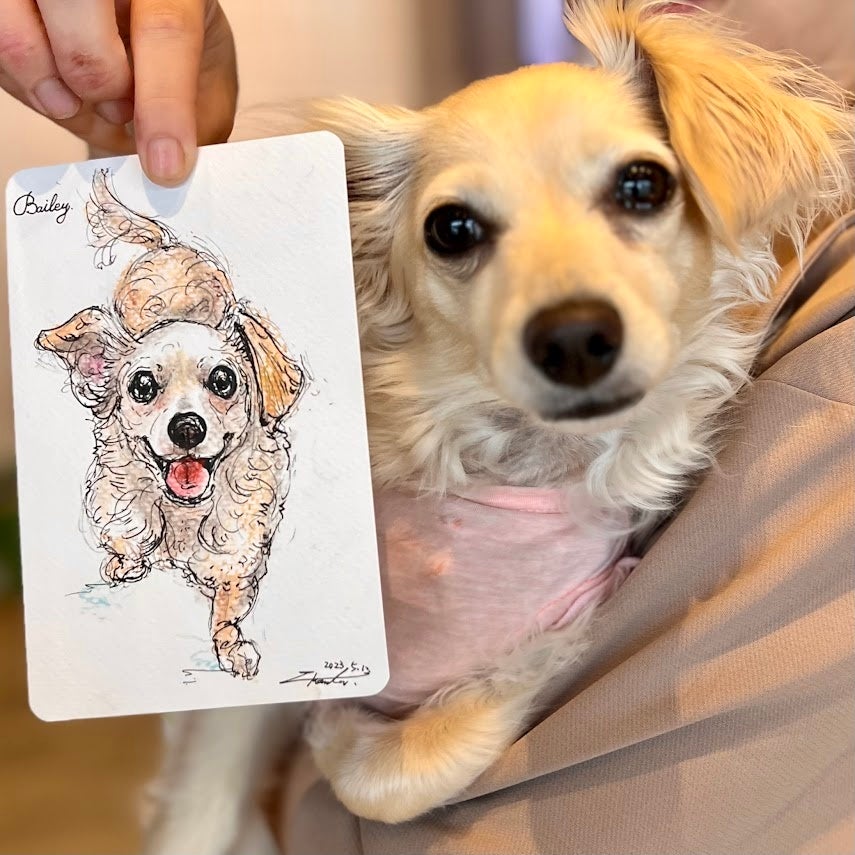 アートポラリス×うしすけの『ライブドローイング』イベント開催!愛犬の似顔絵を作成しよう アートポラリス×うしすけの『ライブドローイング』イベント開催!愛犬の似顔絵を作成しよう