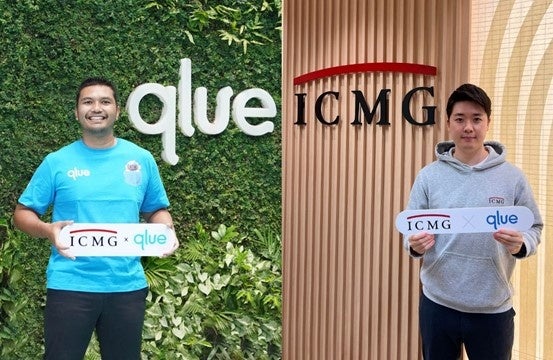 左からQlue CEO Rama Raditya、ICMG Partners代表取締役 舩橋元(Qlue インドネシアオフィス及びICMGシンガポールオフィスにて)