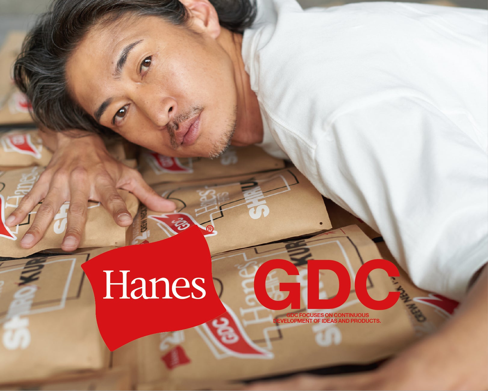Hanes×GDC コラボレーションモデル 25SS ヘインズ XL ヘインズ、ストリートブランド<GDC> との初コラボレーション