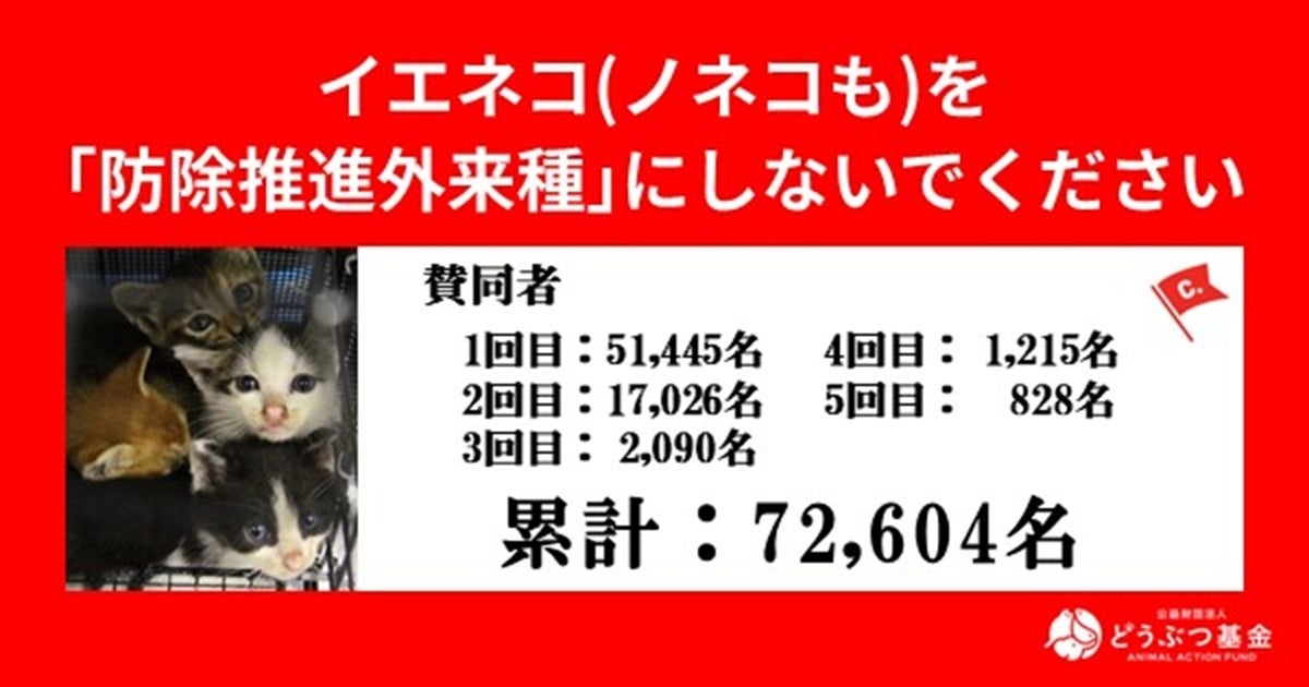 環境省の方針転換受け、どうぶつ基金が意見書と公開質問状を提出