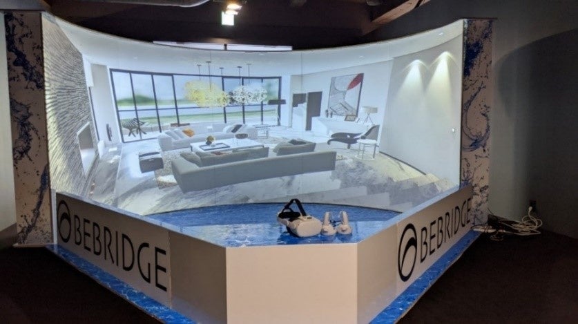 等身大VRの投写イメージ