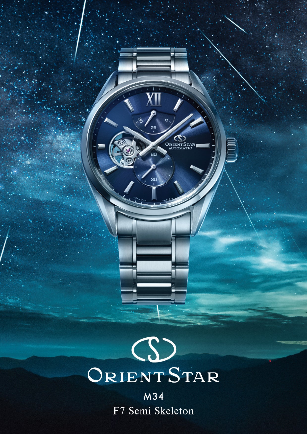 Orient Star」から『M34 F7 セミスケルトン』のシンプルで美しい新