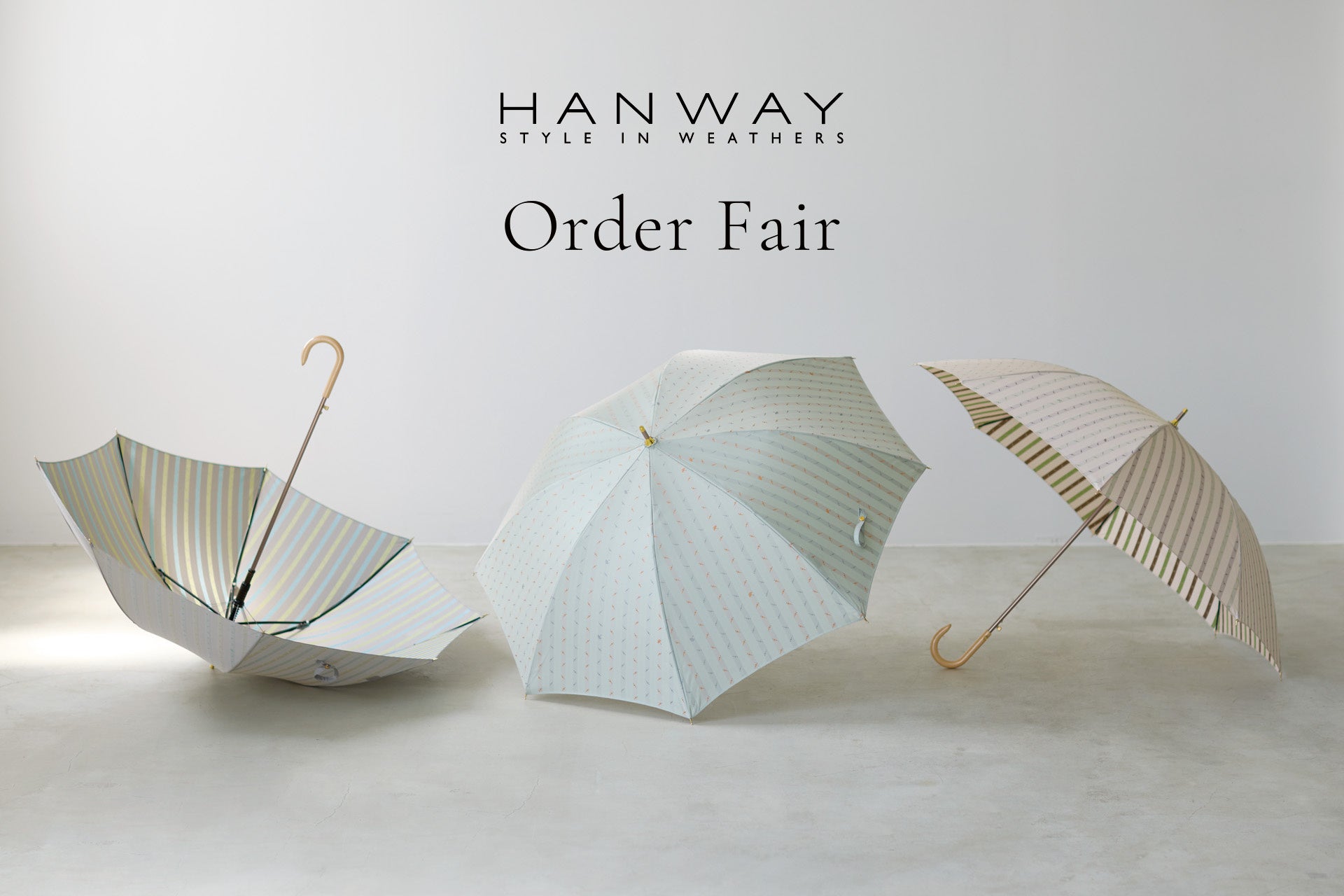 世界にひとつ、自分だけの雨傘を。HANWAYが阪急うめだ本店でオーダーフェアを開催