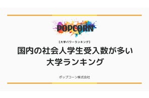 『大学パワーランキング』が「国内の社会人学生受入数が多い大学ランキング」を発表!日本国内の大学を対象にした2025年調査レポート