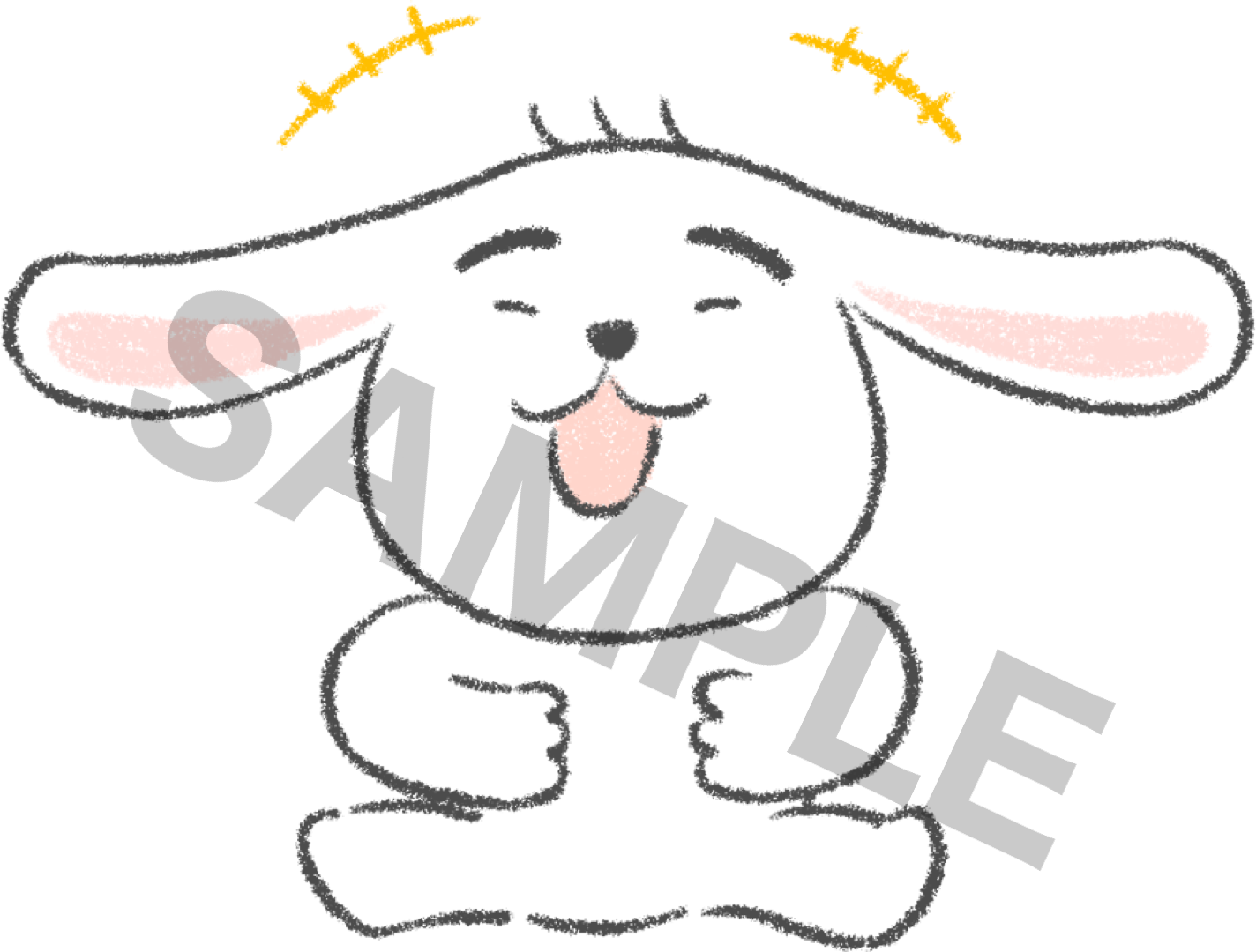 「うさげ」LINEスタンプサンプル