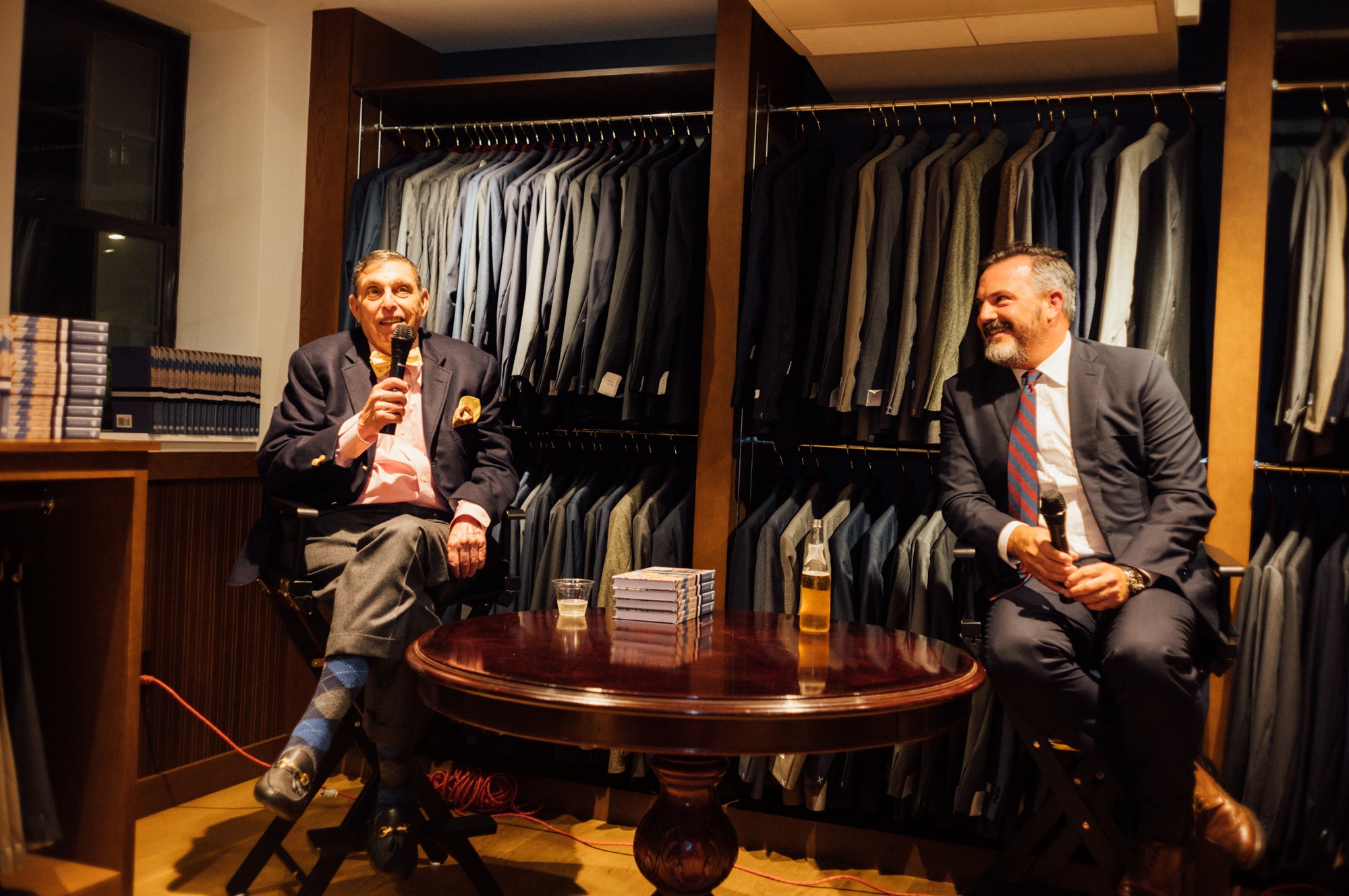 リチャード・プレス（左）によるトークショー