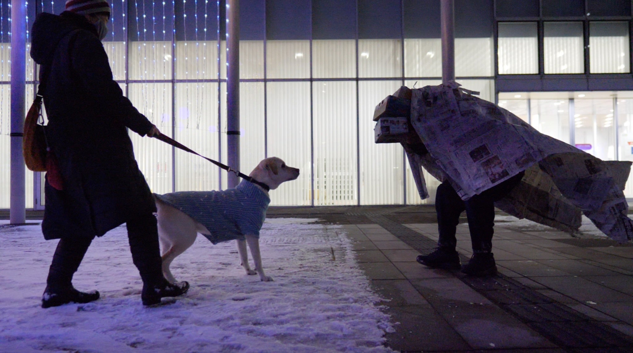 上記写真は2022年1月に秋田県秋田市で獅子舞を実施した時の様子