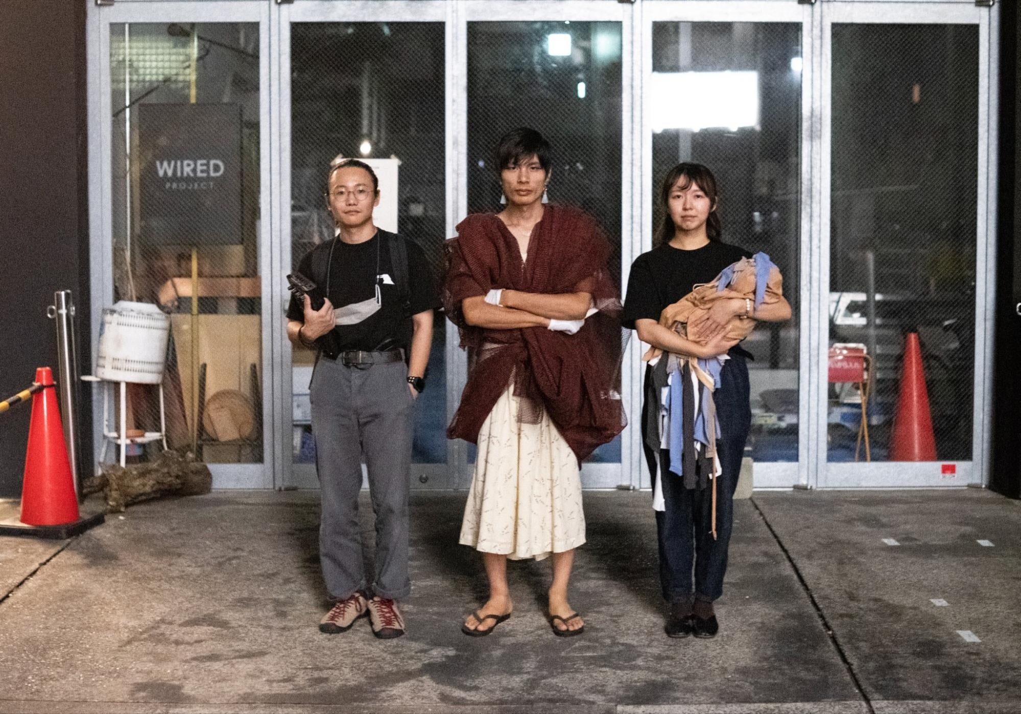 獅子の歯ブラシメンバー（左から船山、稲村、工藤）