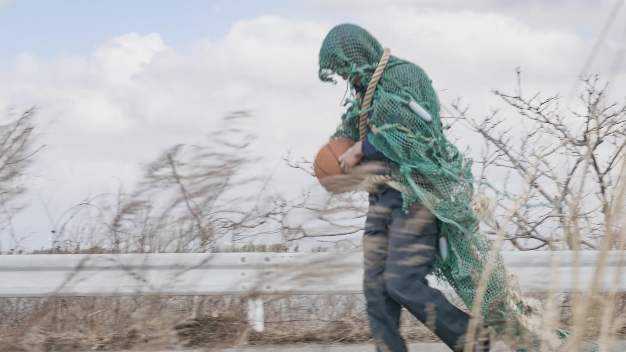 秋田県能代市で制作したシシ