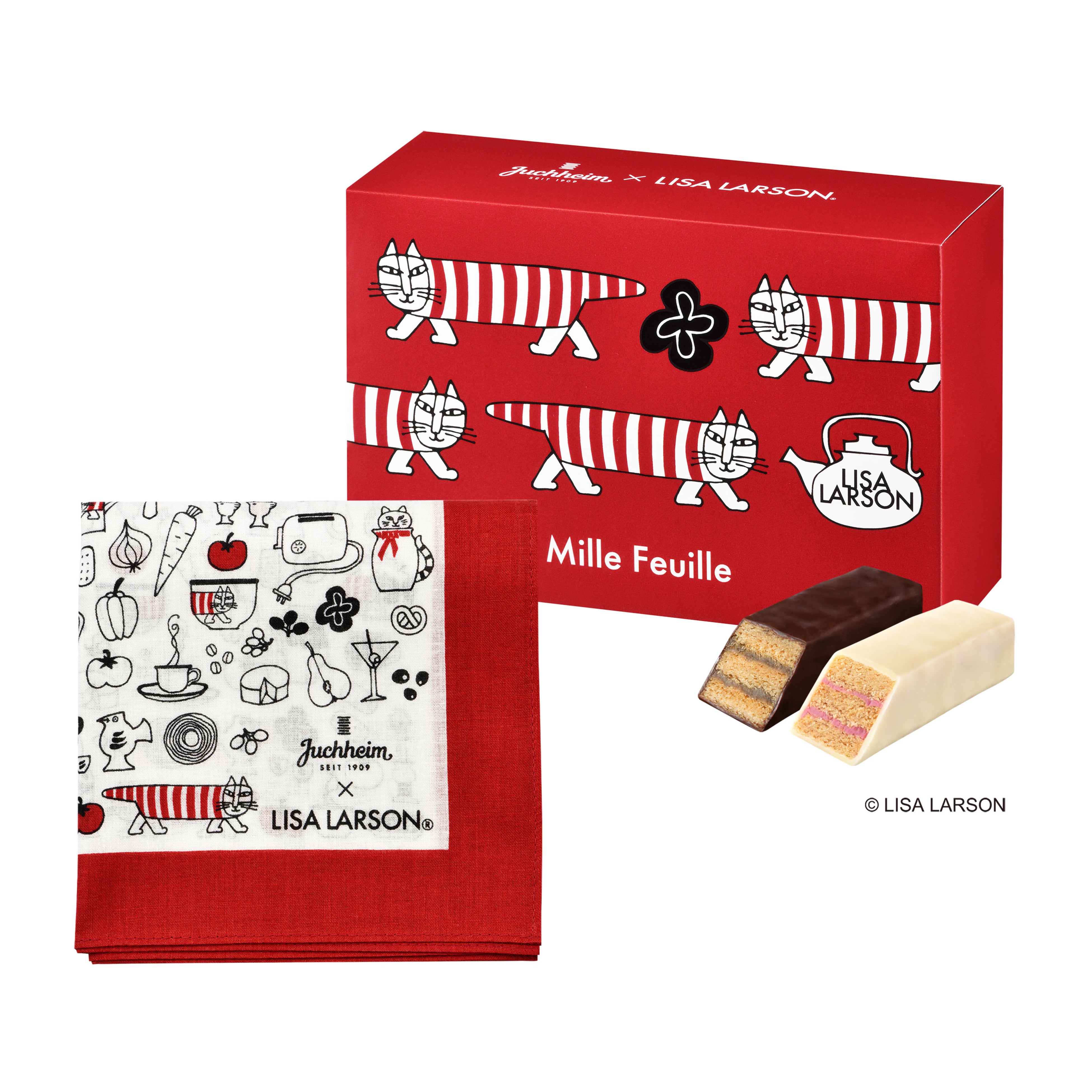 ミルフィーユ（コーヒー&ベリー）(８個入り）ハンカチ付き ￥1,620(税込)