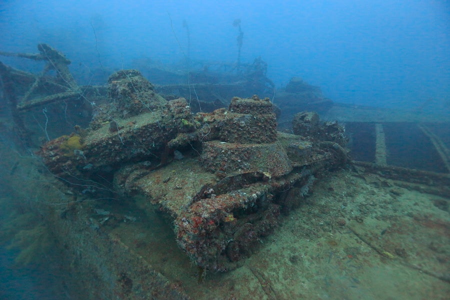 ミクロネシア連邦チューク州の九五式軽戦車