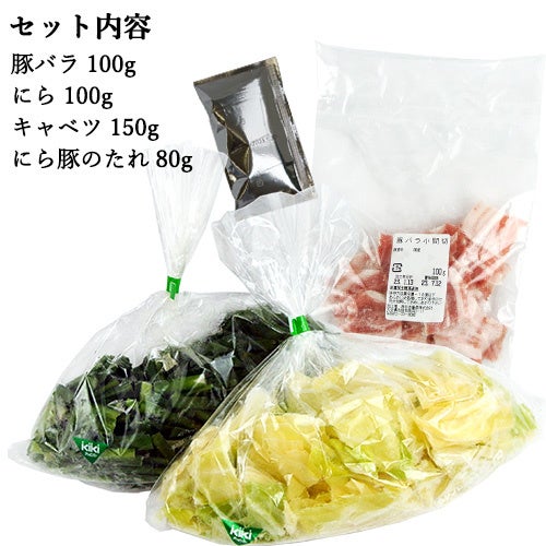 ミールキット内容　手軽に簡単調理が出来ます！