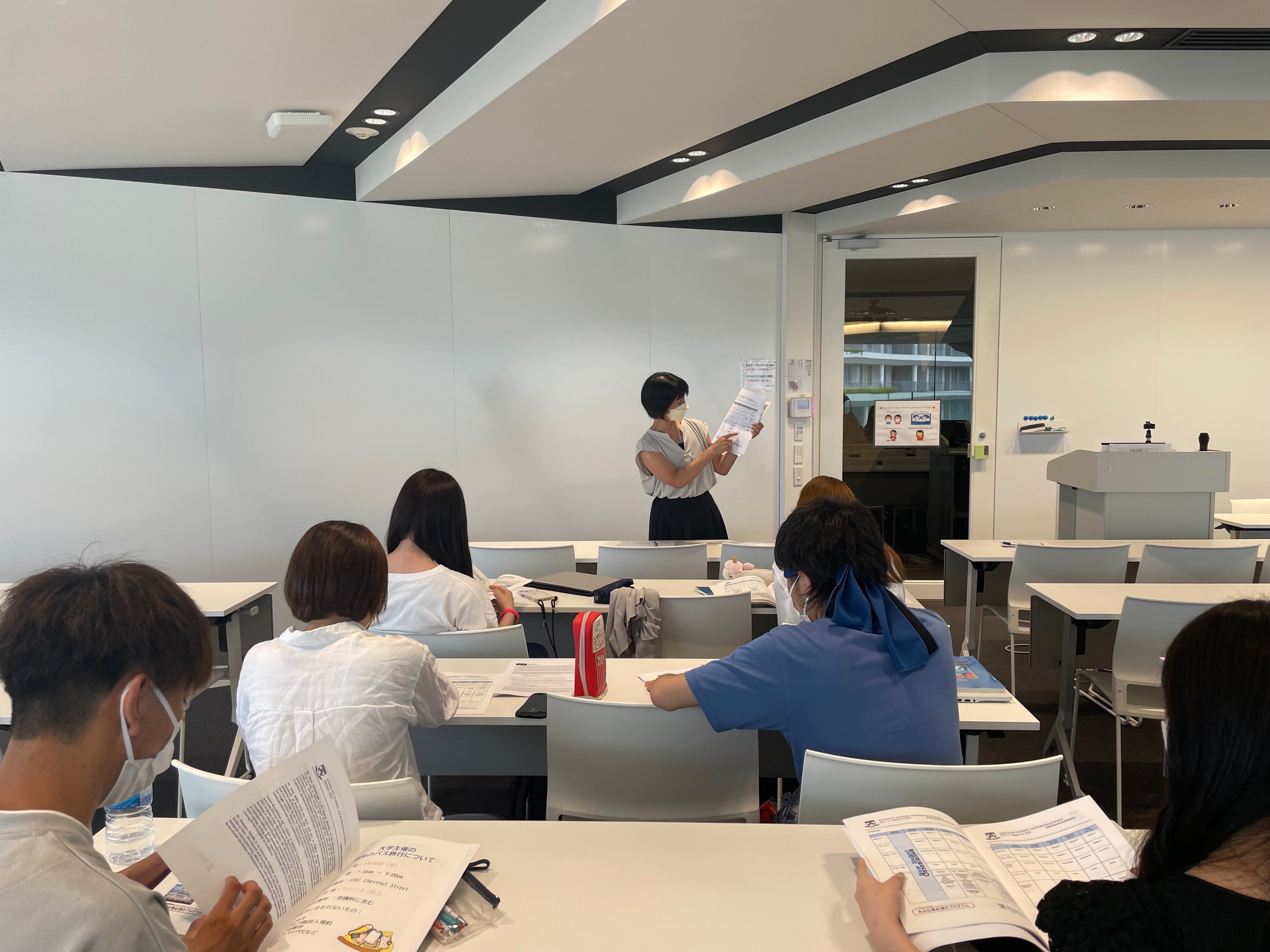 出発直前の説明会