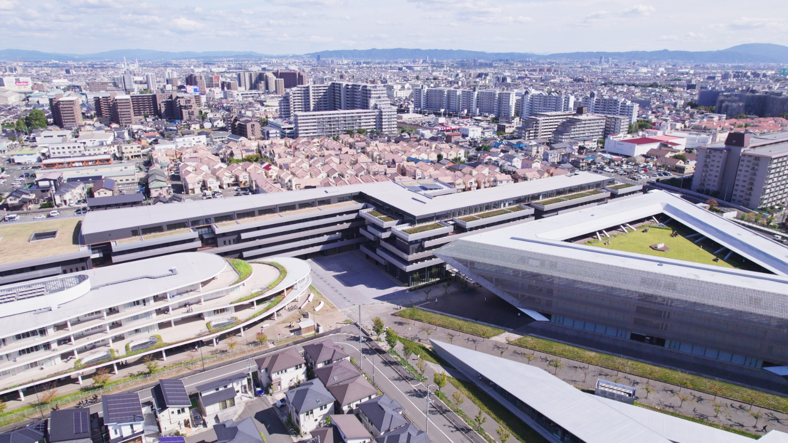 茨木総持寺キャンパス 空撮写真