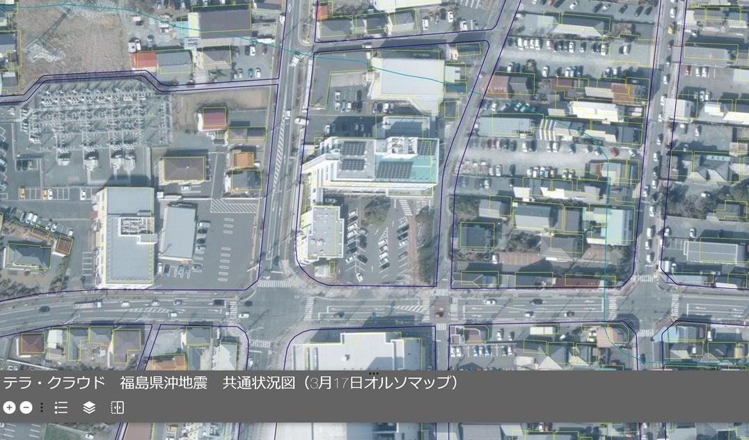 地上分解能20㎝のオルソ画像①