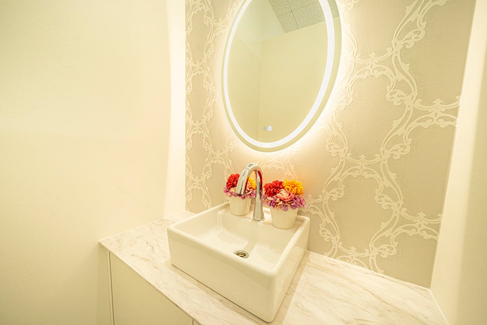 移転に伴い新設されたパウダールーム