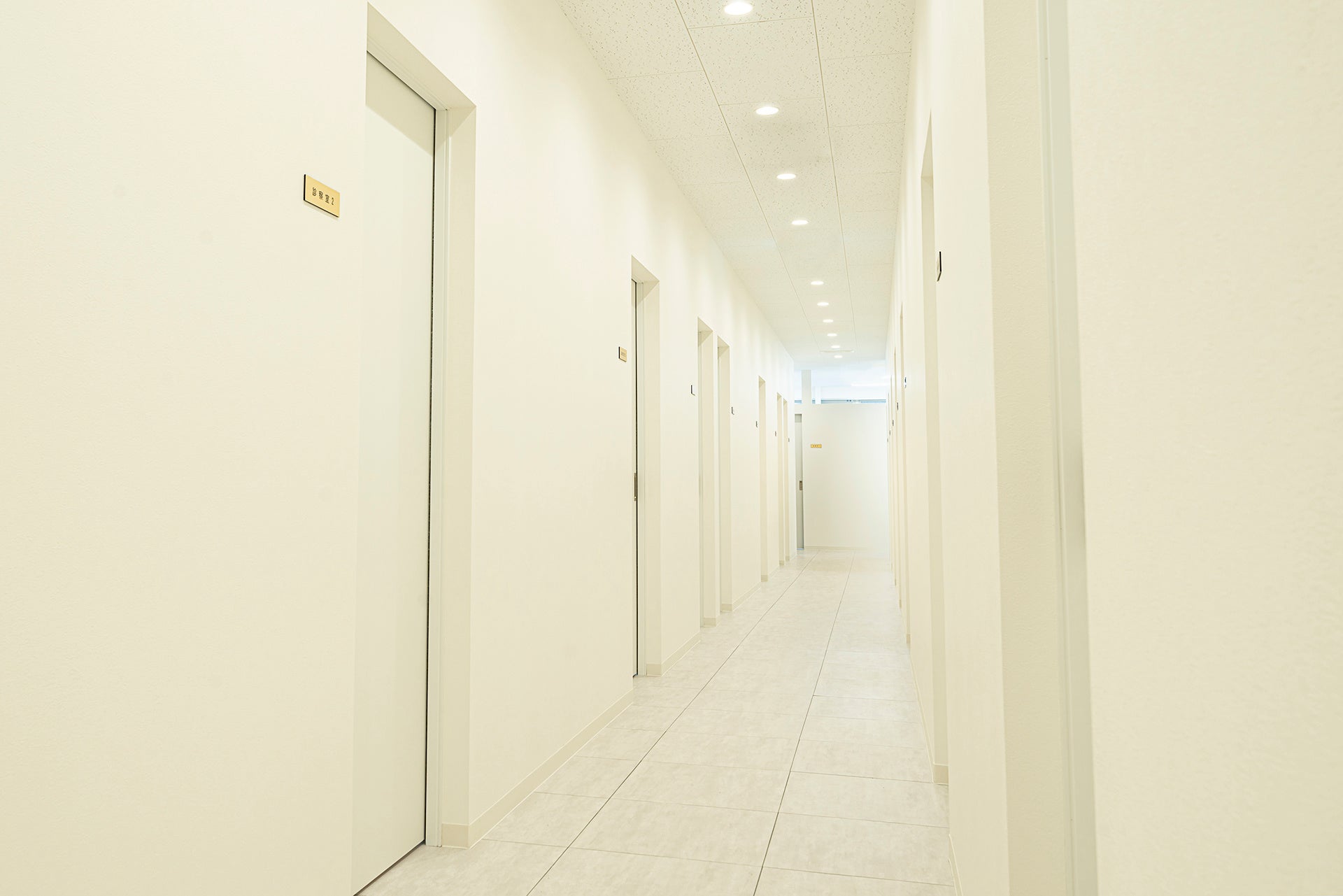 白を基調とした清潔で明るい院内
