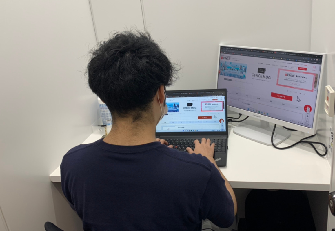 ZXYの個室はWebサイトやアプリから15分単位で予約が可能