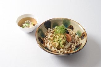 酢の物・沖縄そば、冷たいお出汁で