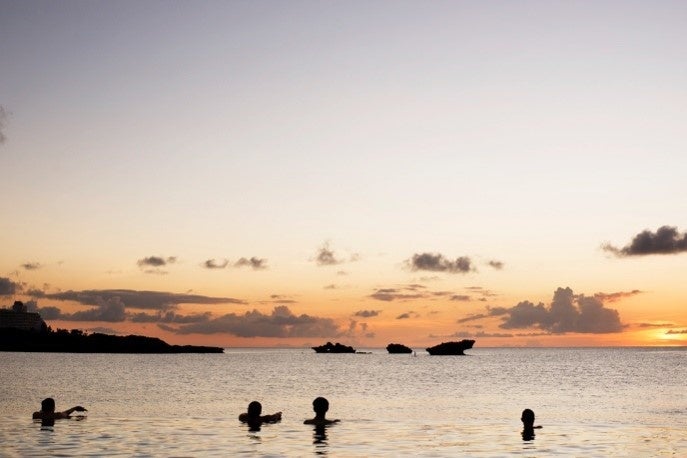 ラグーンで味わう、まさに海と一体になる時間