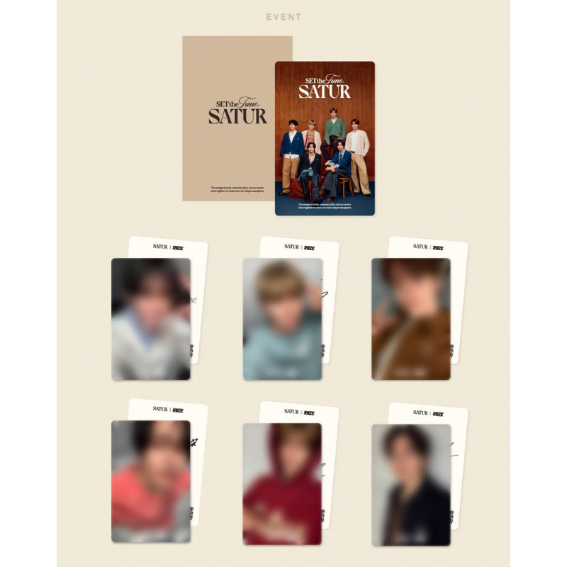 RIIZE satur コラボ限定 トレカ 7枚セット RIIZE satur コラボ限定 トレカ 7枚セット - メルカリ