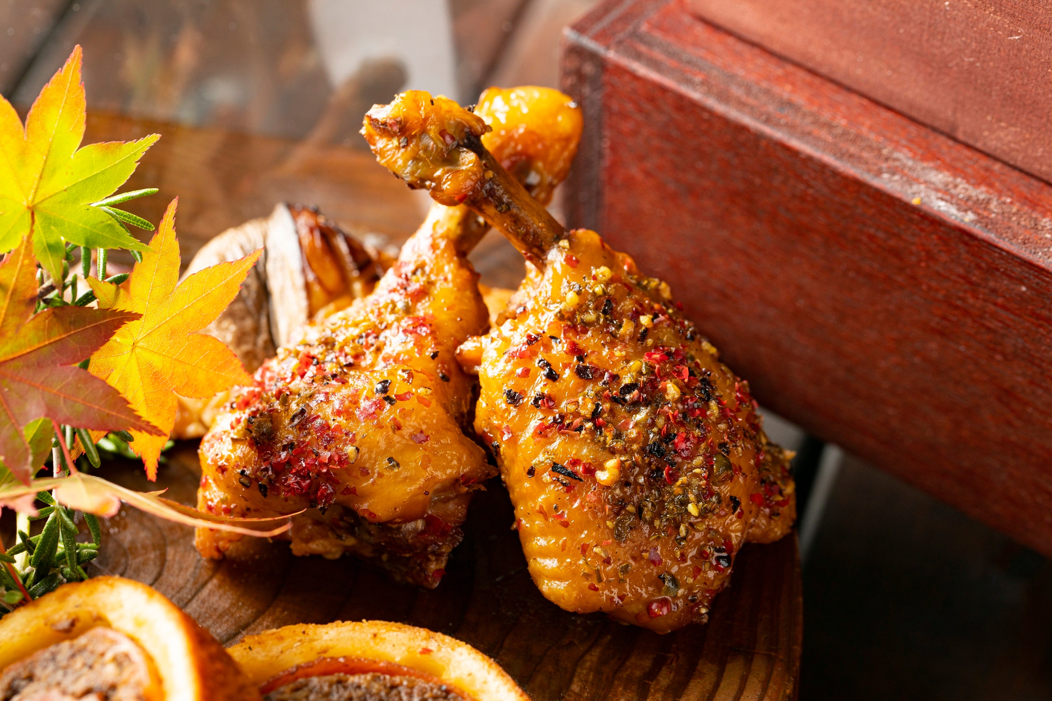 スモークペッパーチキンロリポップ