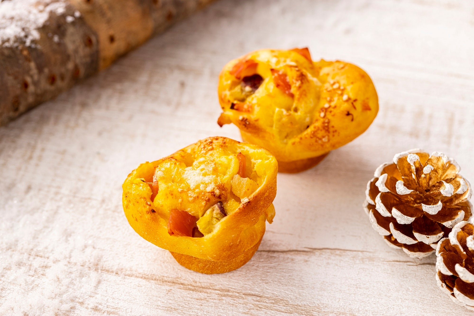 ターキーパストラミとリンゴのロール