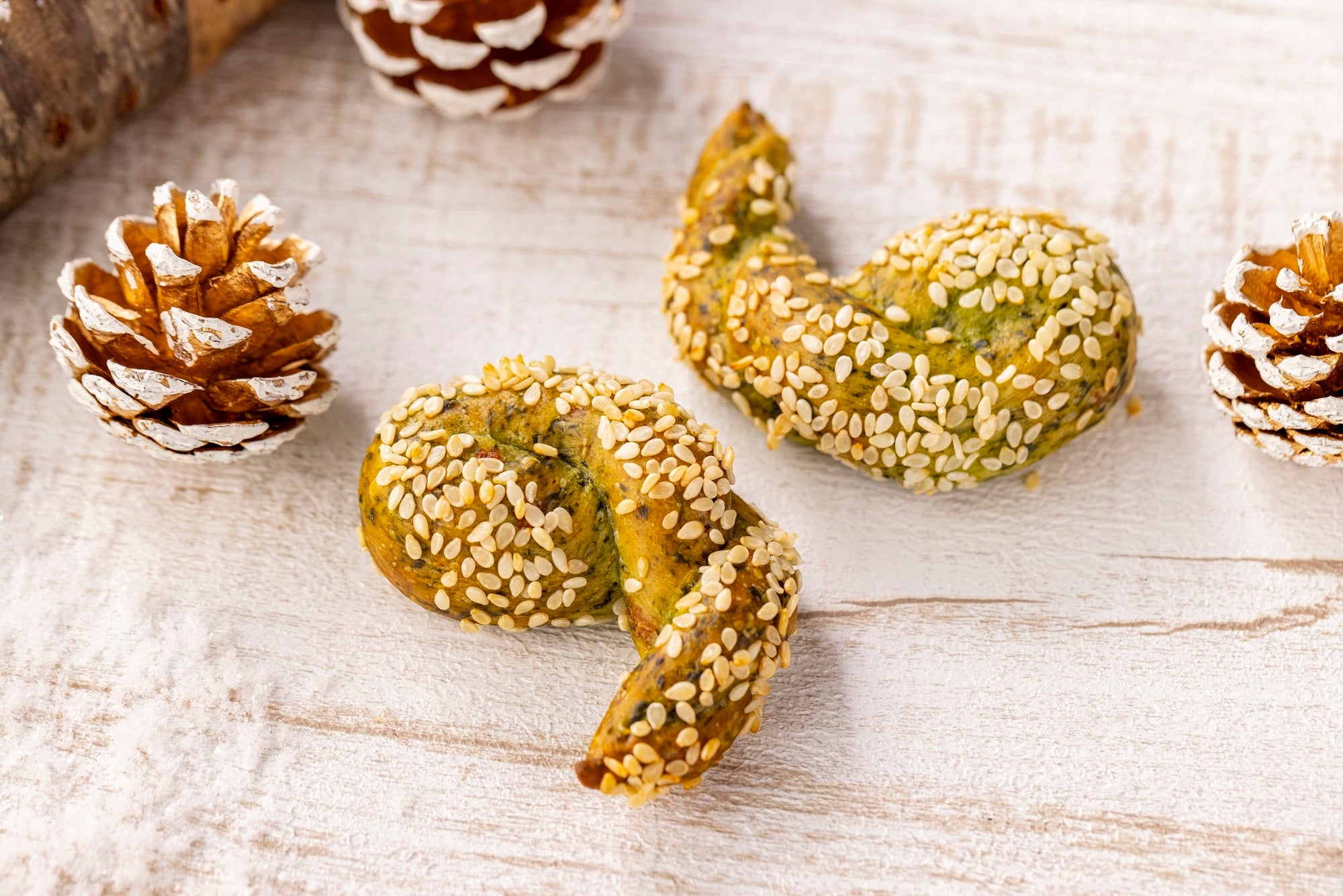 ほうれん草と白ごまのツイスト